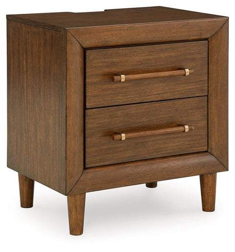 Lyncott Brown Nightstand - Ella Furniture