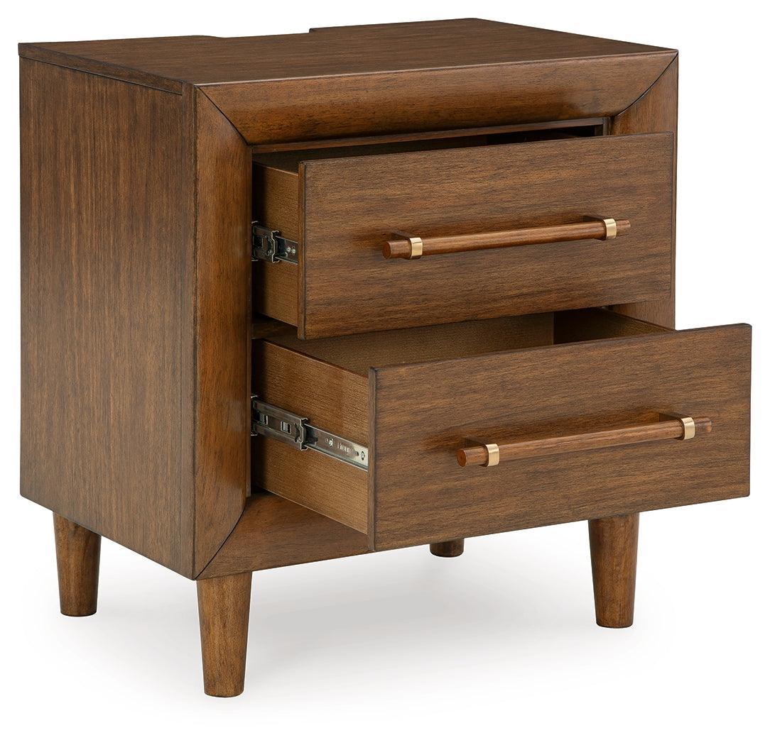 Lyncott Brown Nightstand - Ella Furniture