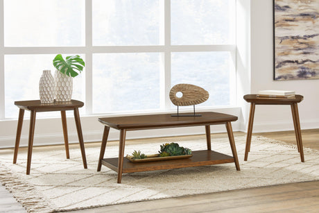 Lyncott Brown Table (Set of 3) - Ella Furniture