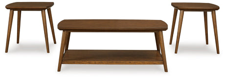 Lyncott Brown Table (Set of 3) - Ella Furniture