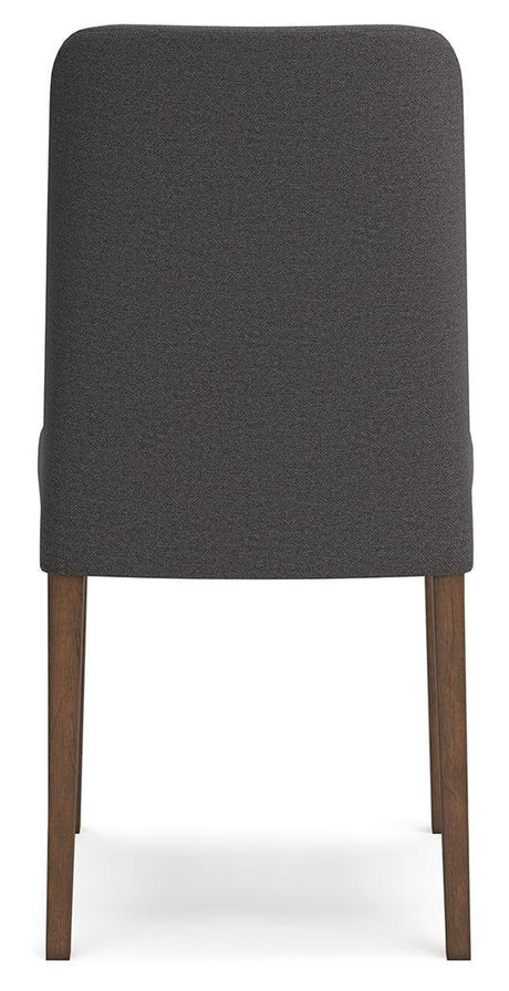 Lyncott Charcoal/brown Dining Table And 4 Chairs - Ella Furniture