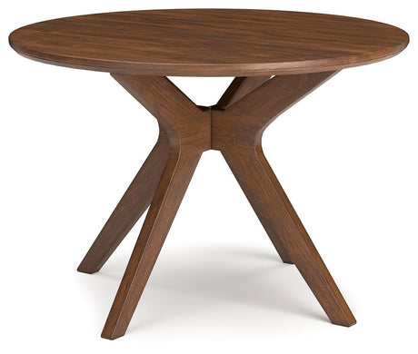 Lyncott Charcoal/brown Dining Table And 4 Chairs PKG015475 - D615-15 | D615-02 | D615-02 - Ella Furniture