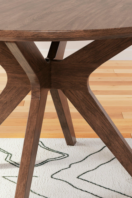 Lyncott Gray/brown Dining Table And 4 Chairs - Ella Furniture