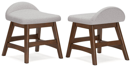 Lyncott Light Gray/Brown Home Office Desk Chair - Ella Furniture