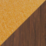 Lyncott Mustard/brown Dining Table And 4 Chairs - Ella Furniture