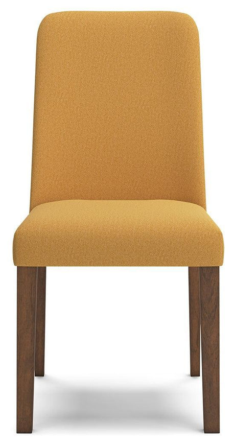 Lyncott Mustard/brown Dining Table And 4 Chairs - Ella Furniture