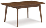 Lyncott Mustard/brown Dining Table And 4 Chairs - Ella Furniture