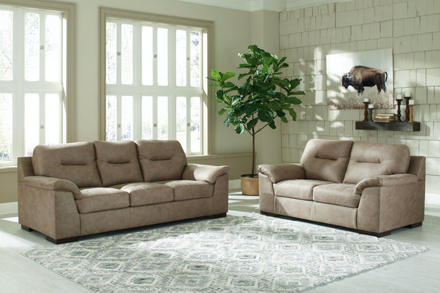 Maderla Pebble Sofa And Loveseat - Ella Furniture