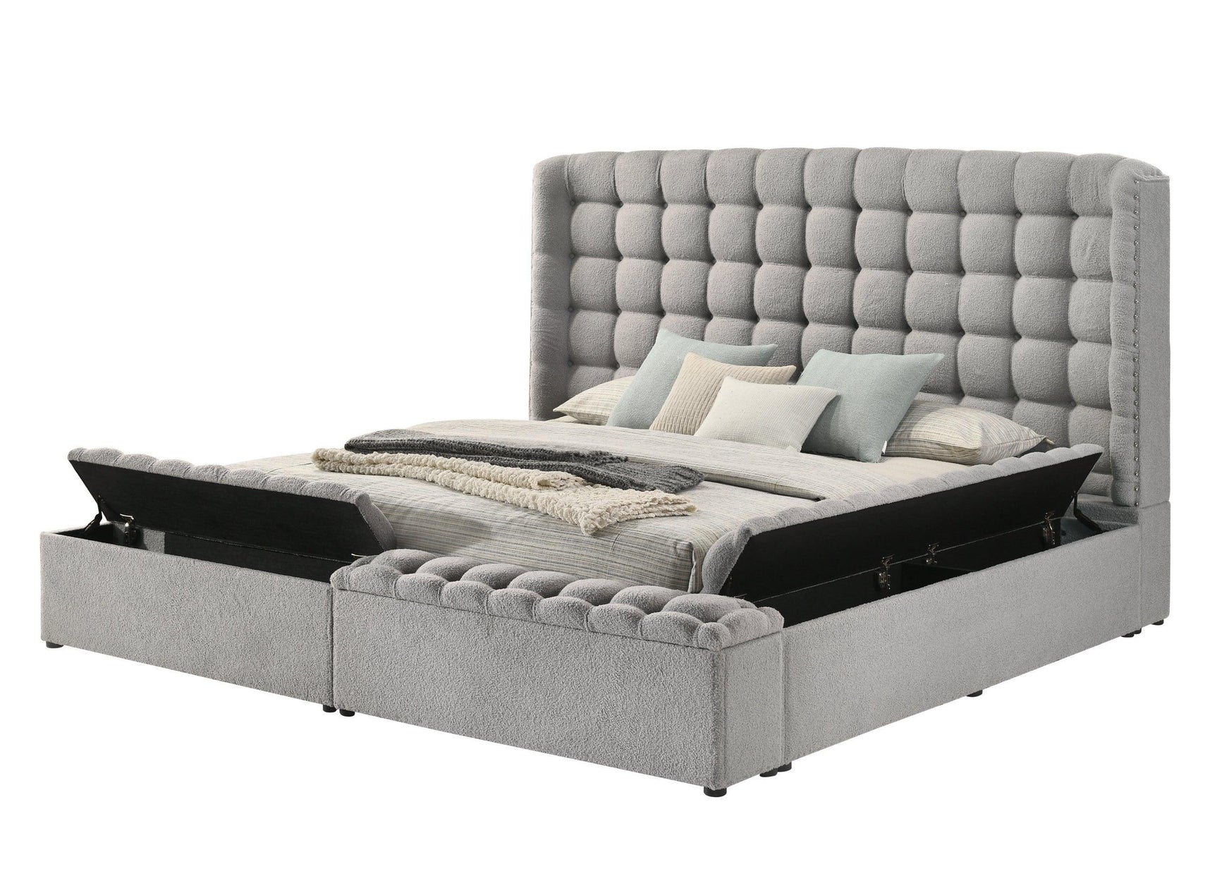 Madonna Gray - Queen, King (Queen) - Ella Furniture