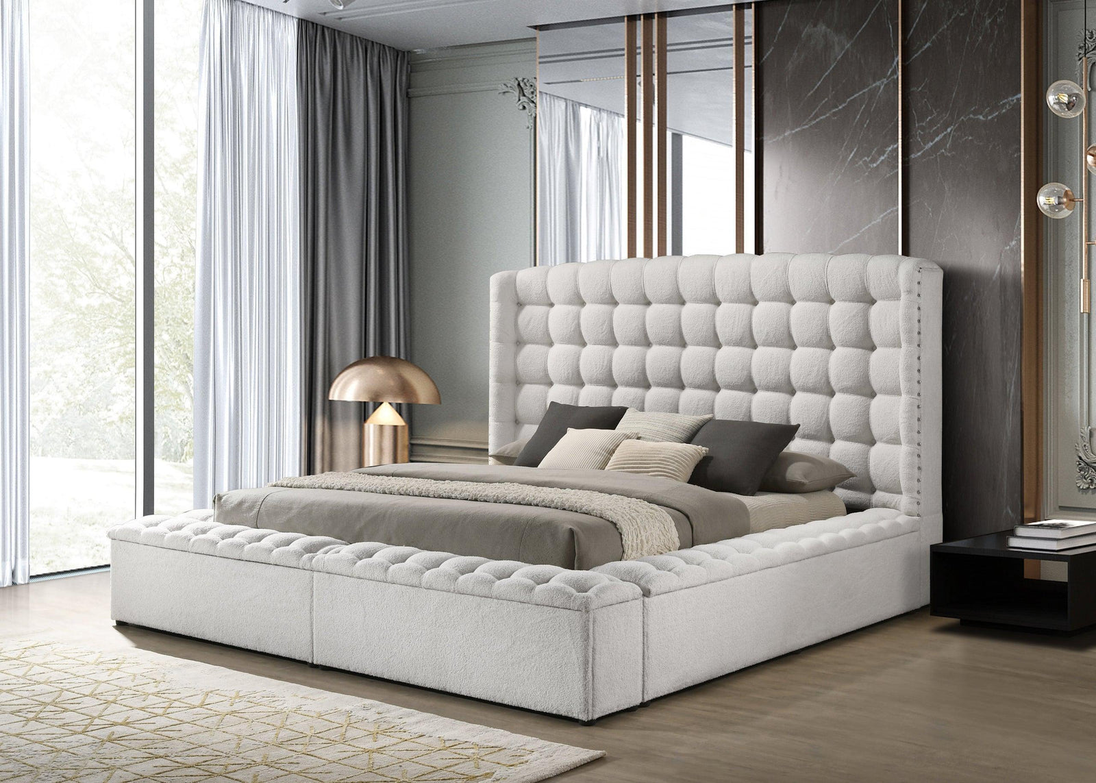 Madonna White - Queen, King (King) - Ella Furniture