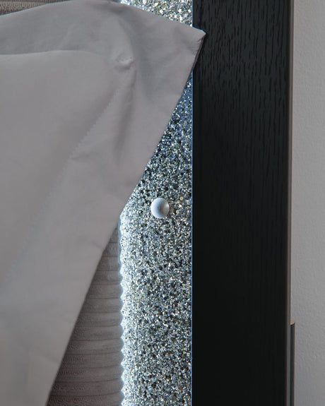 Maeling Black Twin Upholstered Panel Bed from Ella Furniture