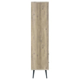 Maeve 3-Shelf Engineered Wood Bookcase With Drawers Antique Pine And Grey 801923 - Ella Furniture