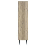 Maeve 3-Shelf Engineered Wood Bookcase With Drawers Antique Pine And Grey 801923 - Ella Furniture