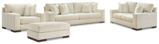 Maggie Birch Sofa, Loveseat, Chair And Ottoman - Ella Furniture