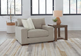 Maggie Flax Chair And Ottoman - Ella Furniture