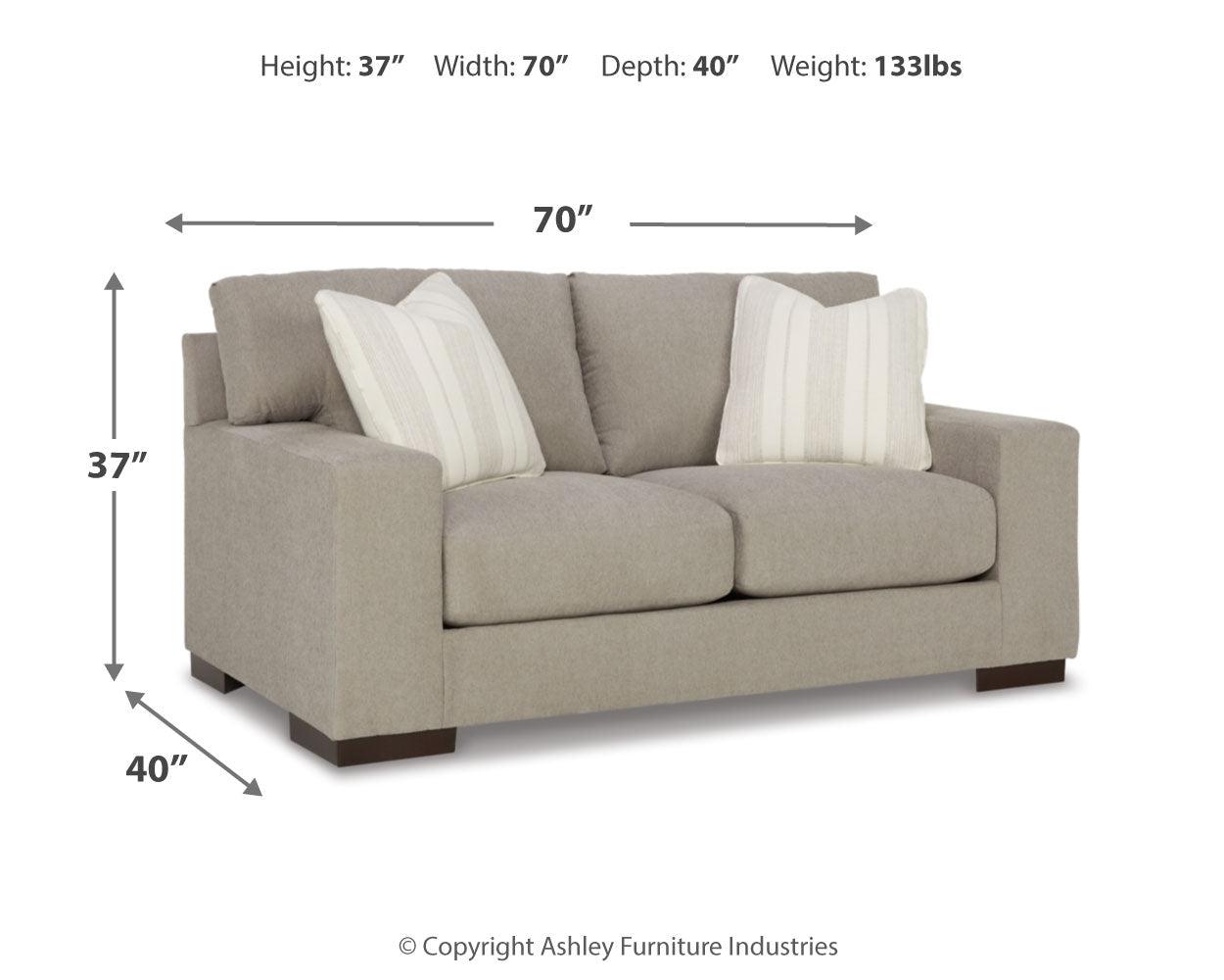 Maggie Flax Sofa And Loveseat - Ella Furniture