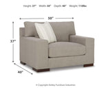 Maggie Flax Sofa, Loveseat, Chair And Ottoman - Ella Furniture