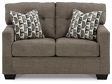 Mahoney Chocolate Sofa And Loveseat - Ella Furniture