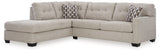 Mahoney Pebble 2-Piece Sectional With Ottoman PKG015085 - 31004S1 | 3100408 - Ella Furniture