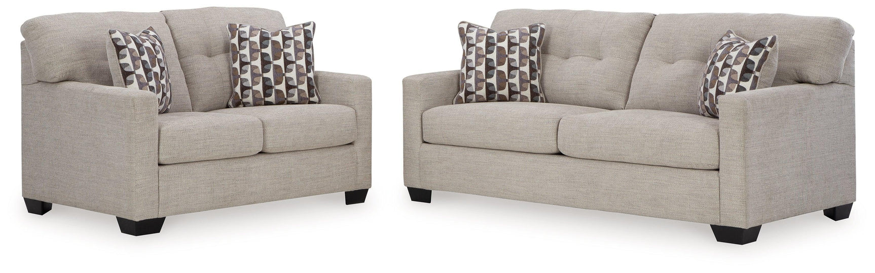 Mahoney Pebble Sofa And Loveseat - Ella Furniture