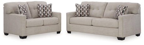 Mahoney Pebble Sofa And Loveseat - Ella Furniture