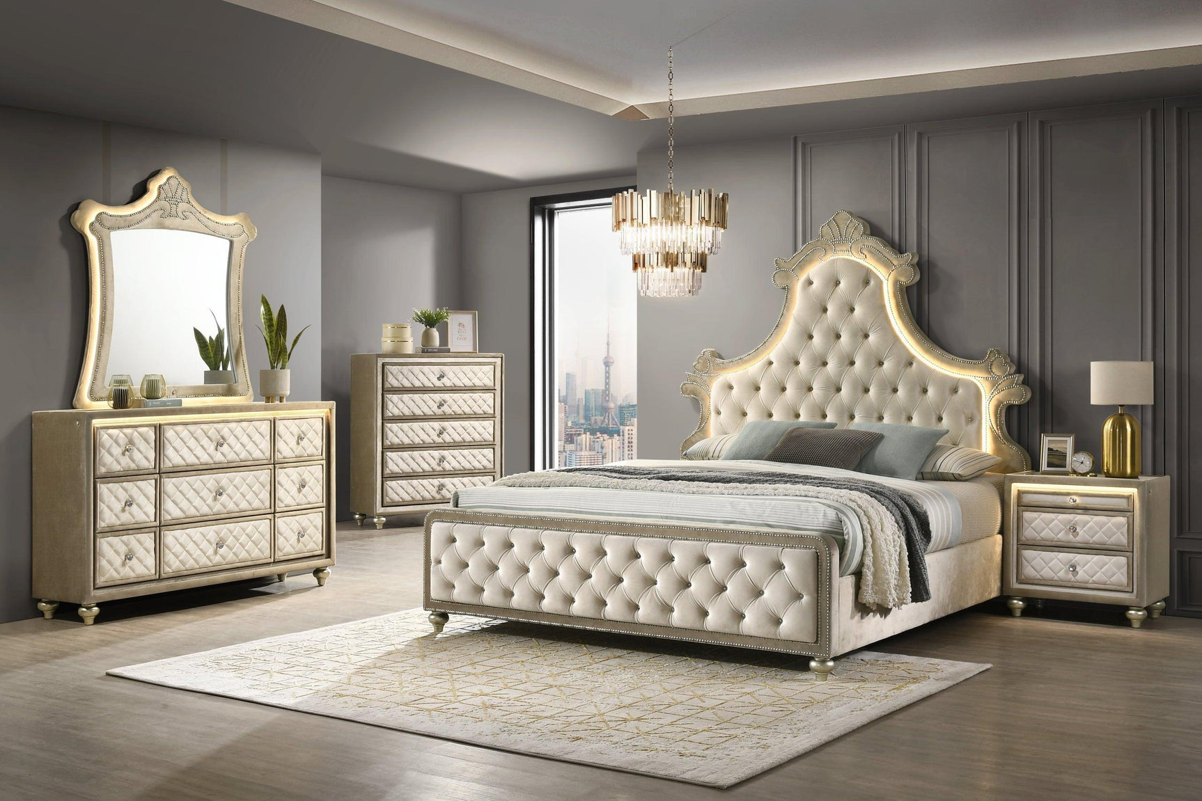 Majesty 4Pc Set - Queen, King - Ella Furniture