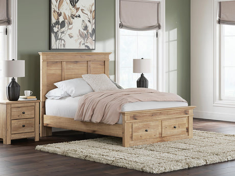 Makidern Tan Full Panel Storage Bed from Ella Furniture