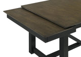 Malia Rectangular Dining Table With Refractory Extension Leaf Black 122341 - Ella Furniture