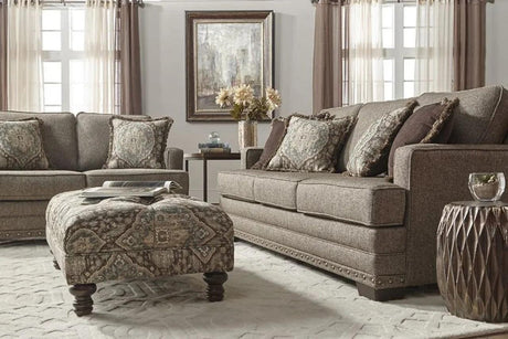 Malibu Buckhorn Tan Fabric Sofa + Loveseat - Ella Furniture