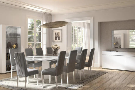 Mara Gray Upholstered Dining Chair - Ella Furniture