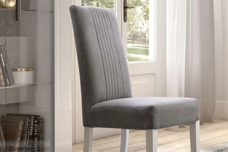 Mara Gray Upholstered Dining Chair - Ella Furniture