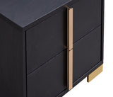 Marceline 2-Drawer Nightstand Black 222832 - Ella Furniture