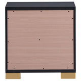 Marceline 2-Drawer Nightstand Black 222832 - Ella Furniture