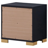 Marceline 2-Drawer Nightstand Black 222832 - Ella Furniture