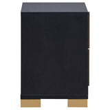 Marceline 2-Drawer Nightstand Black 222832 - Ella Furniture