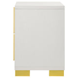 Marceline 2-Drawer Nightstand White 222932 - Ella Furniture