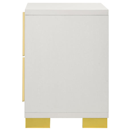 Marceline 2-Drawer Nightstand White 222932 - Ella Furniture
