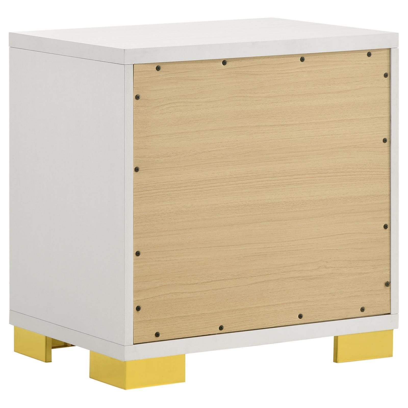 Marceline 2-Drawer Nightstand White 222932 - Ella Furniture