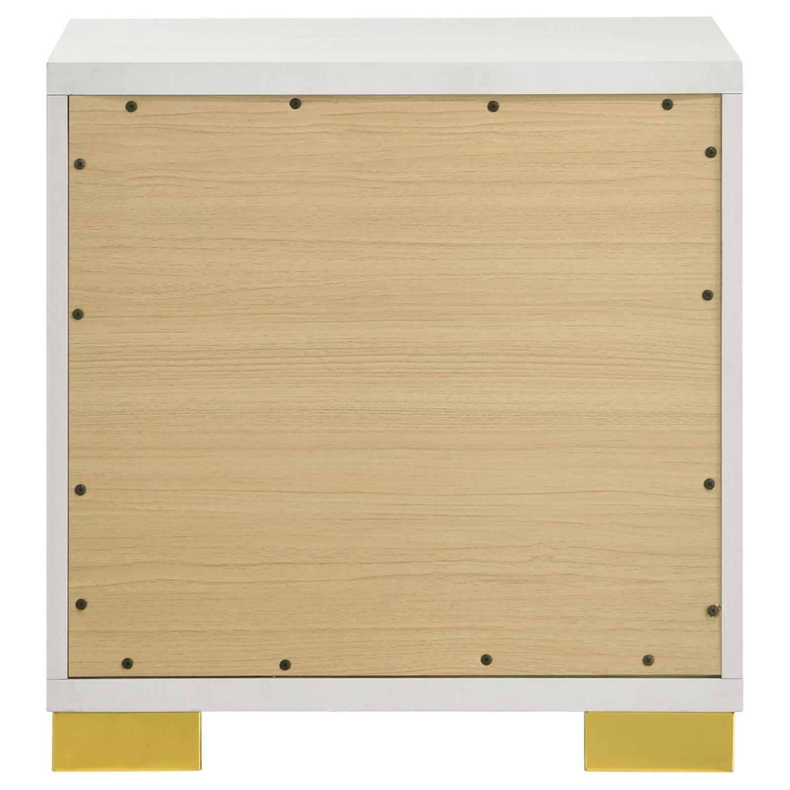 Marceline 2-Drawer Nightstand White 222932 - Ella Furniture