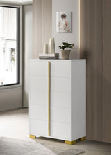 Marceline 5-Drawer Chest White 222935 - Ella Furniture