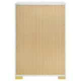 Marceline 5-Drawer Chest White 222935 - Ella Furniture