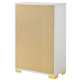 Marceline 5-Drawer Chest White 222935 - Ella Furniture