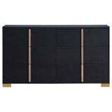 Marceline 6-Drawer Dresser Black 222833 - Ella Furniture