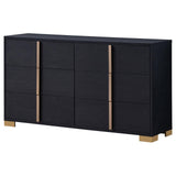 Marceline 6-Drawer Dresser Black 222833 - Ella Furniture