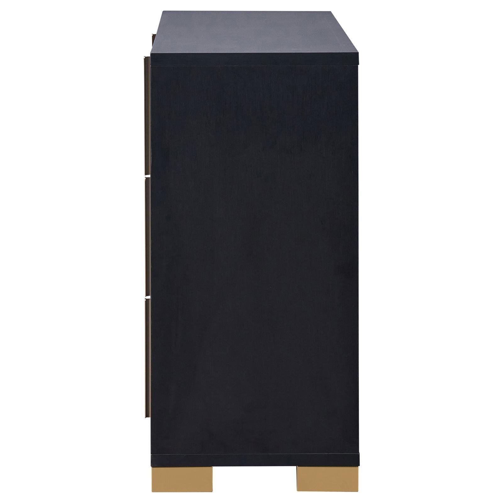 Marceline 6-Drawer Dresser Black 222833 - Ella Furniture