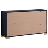 Marceline 6-Drawer Dresser Black 222833 - Ella Furniture