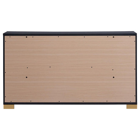 Marceline 6-Drawer Dresser Black 222833 - Ella Furniture