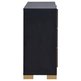 Marceline 6-Drawer Dresser Black 222833 - Ella Furniture