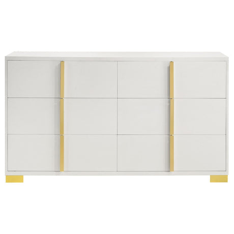 Marceline 6-Drawer Dresser White 222933 - Ella Furniture