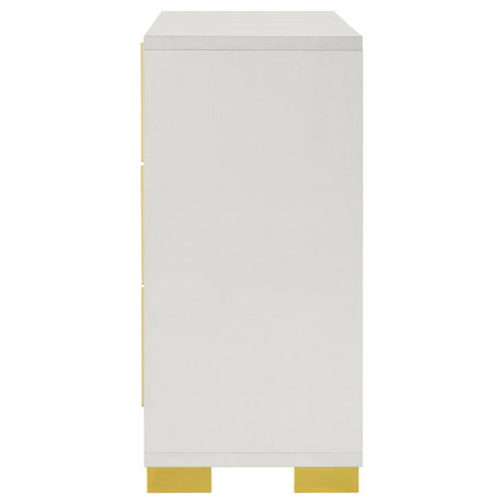 Marceline 6-Drawer Dresser White 222933 - Ella Furniture